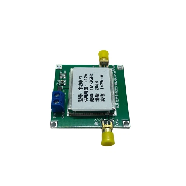 1-3000 MHz 2,4 GHz 20 DB LNA RF-banda larga-basso rumore-statuatore modulo UHF HF O7R1