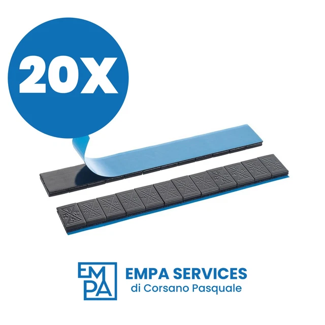 Pesi Adesivi Per Equilibratura Cerchi In Lega Auto Contrappesi NERI PZ - Foto 4