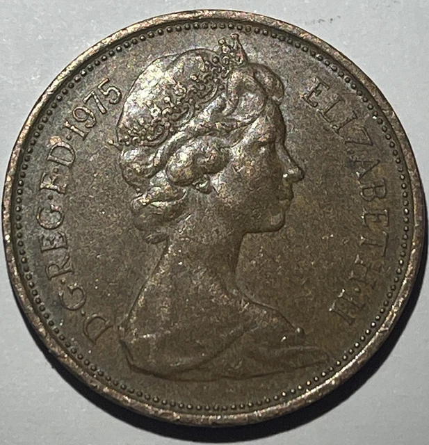 Great Britain - 1975 - 2 New Pence - Queen Elizabeth II  - English Coin