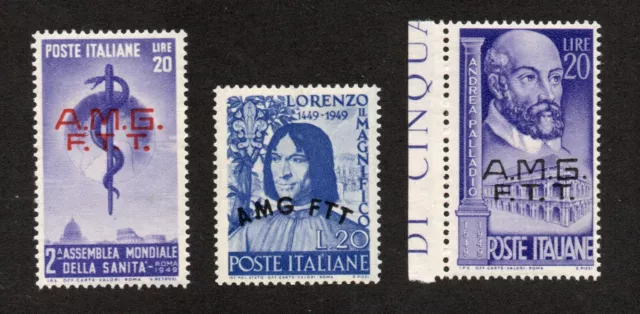 Trieste - Sc# 49 - 51 MLH ( 51 MNH)       /       Lot 0821218