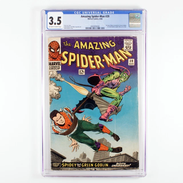 The Amazing Spider-Man - #39 - CGC 3.5 - OW-W - Green Goblin reveal - Romita Sr.