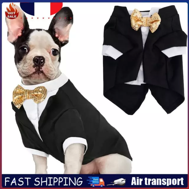 Polyester Dog Tuxedo Pets Formal Clothes Puppy Wedding Costumes Daily Wear (XXL)