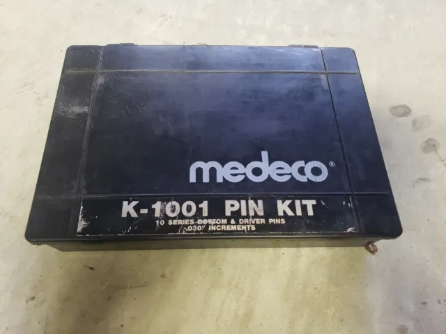 Medeco Biaxial K-1001 Pin Kit, 10 Series Bottom And Driver Pins .030 Increments