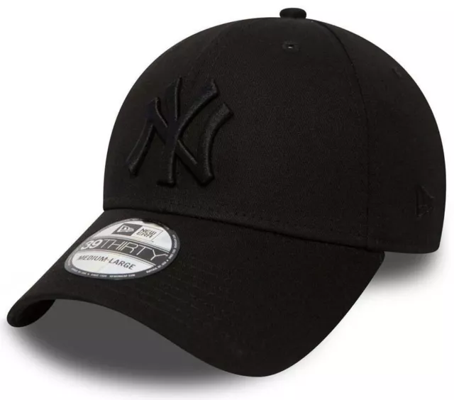 New York Yankees New Era 39Thirty League Basic Black Stretch Fit Baseball Cap