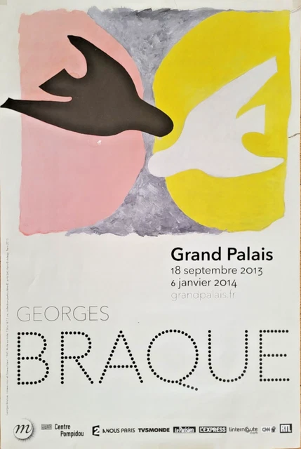 Affiche Originale Exposition Gustave Courbet 1977 – Grand Palais Paris – Poster Vintage Art