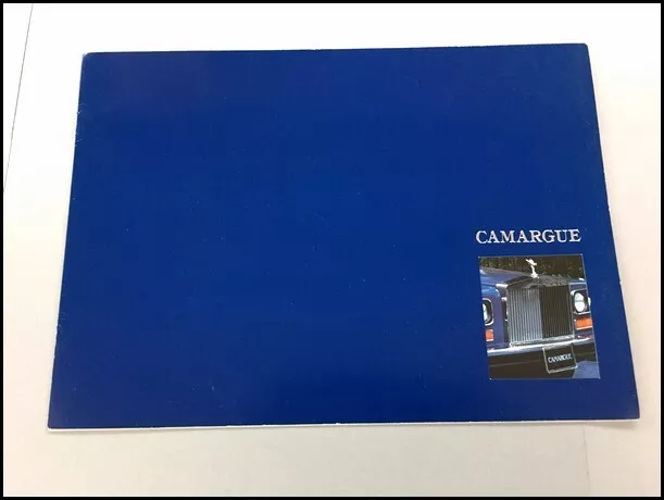 1984 Rolls Royce Camargue 14-page Original Car Sales Brochure Catalog