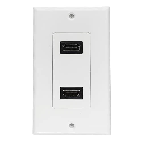Bealuffe HDMI Wall Plate Wall Outlet Panel for Home Theater HDMI Socket Coupl...