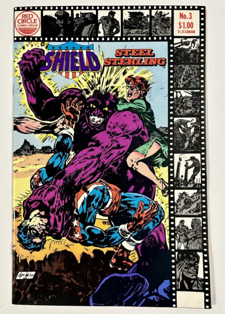 Lancelot Strong, The Shield #3 Steel Sterling Red Circle Comics 1983