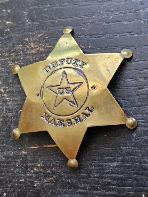 Obsolete US Marshal Badge Hallmarked FOX STAMP