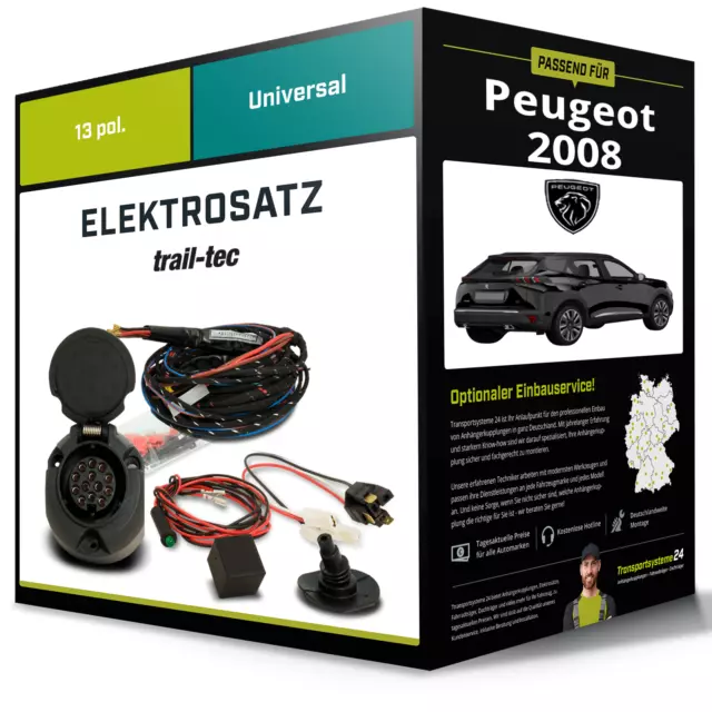 Elektrosatz 13-pol universell für PEUGEOT 2008 08.2019-jetzt NEU