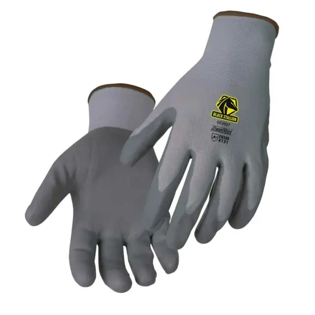 Black Stallion GC2037-GY AccuFlex 13-G Nylon Nitrile Foam Coated Glove X-Large