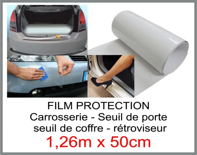 film protection carrosserie - rétroviseur - seuil de coffre et porte 1,26mx50cm