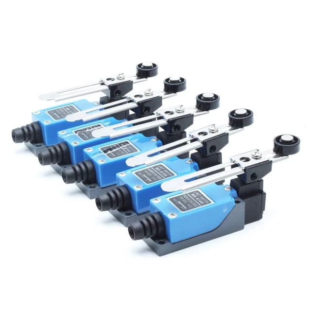 5Pcs ME-8108 Adjustable Roller Lever Arm Momentary Limit Switch 1NC+1NOn
