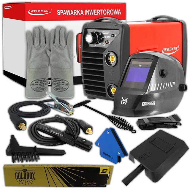 Weldman® ARC 202 Poste à souder Inverter soudage 60% MMA 200A  - jeu n° 1