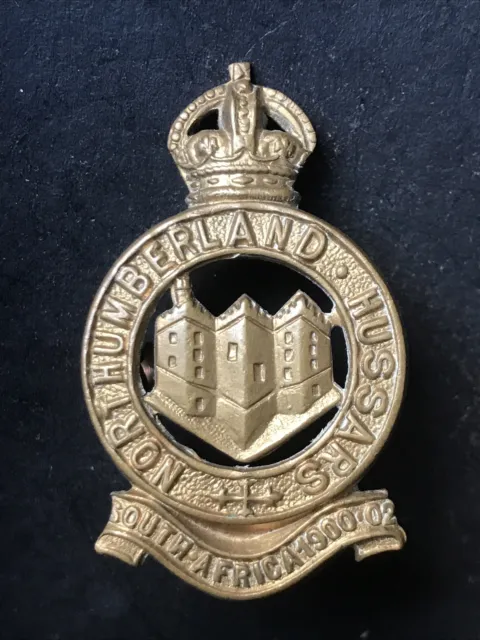 Northumberland Hussars Original British Army Cap Badge WW2