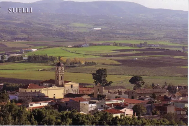 Cartolina Rara -  Suelli (Cagliari) - Panorama