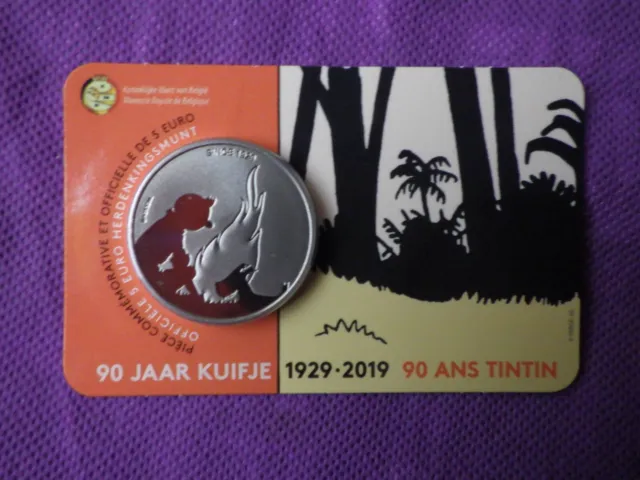 Belgica 2019 - Belgie ,5 Euros  - Tintin  (6250 Carteras)