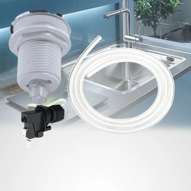 Kit de botón pulsador interruptor de aire ConnectorAir de 32 mm baño spa eliminación de residuos y manguera de 1 m