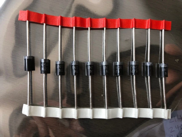 Lot De 10 Diodes Redresseuses 1N5401 - 100V 3A - IR New Old Stock