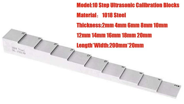 CALIBRATION TEST BLOCK For Ultrasonic Thickness Gauge in NDT Testing