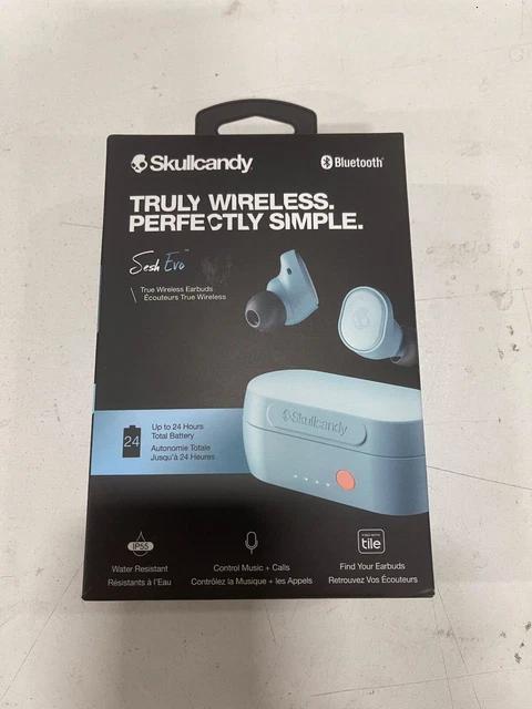 Skullcandy Sesh Evo True Wireless In-Ear Headset - Bleached Blue