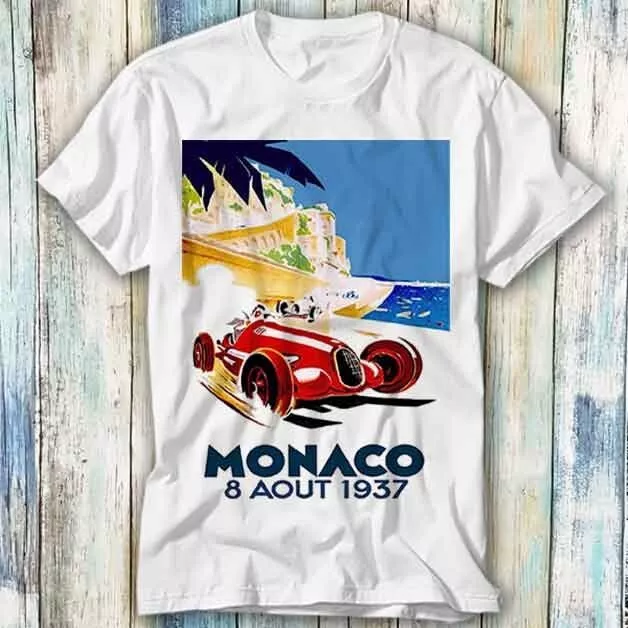 Monaco Grand Prix Race 1937 Auto Racing T Shirt Meme Gift Top Tee Unisex 1399