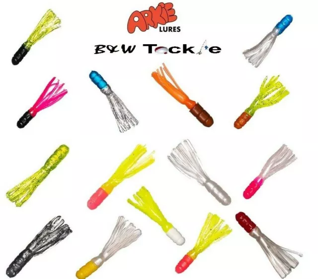 ARKIE JIG SOLID Body Tubes Soft Fishing Lures 9 colors-3 Packs-30