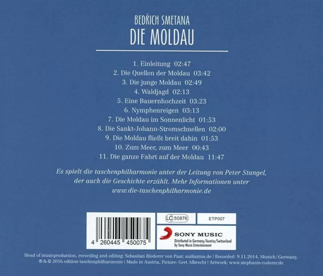 DIE MOLDAU - GROßE MUSIK FÜR KLEINE HÖRER - TASCHENPHILHARMONIE - CD NEUF 2