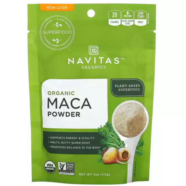Bio Maca Pulver - 113g von Navitas Naturals - nährstoffreiches Inka Superfood