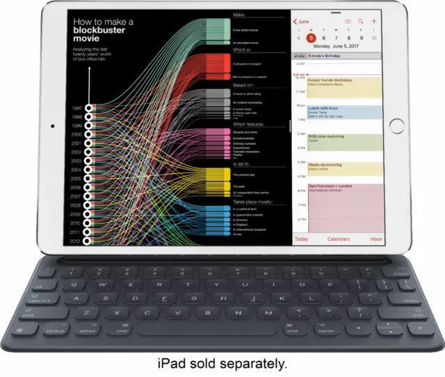Apple Smart Keyboard Folio for 10.2/10.5 inch iPad Pro A1829 MPTL2LL/A - NEW
