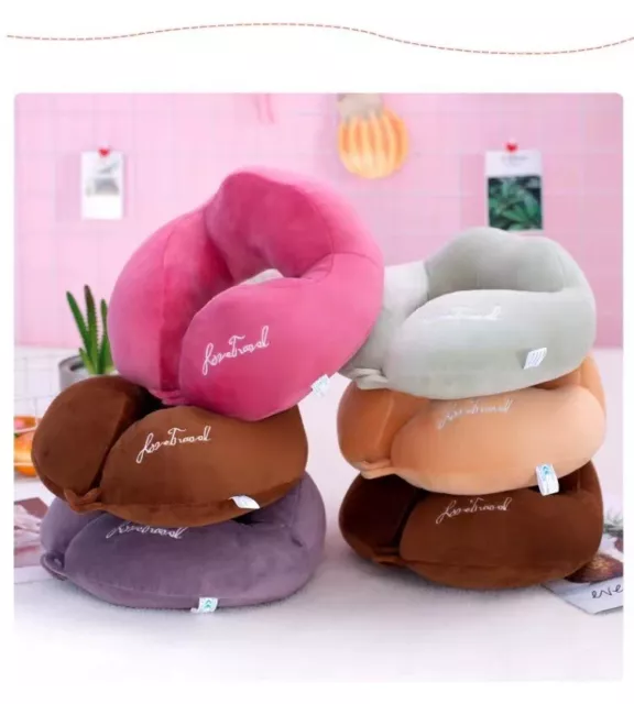 Memory Foam Travel Flight Pillow Extra Soft Neck Support