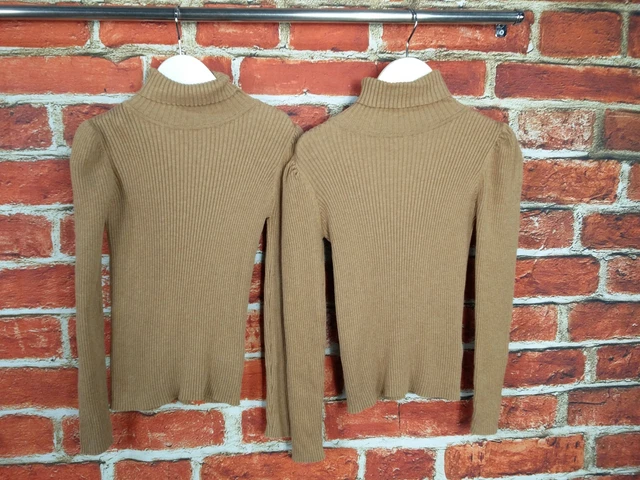 Girls Bundle Age 5-6 Years Next Twin Set Ribbed Stretch Roll Neck Top Kids 116Cm