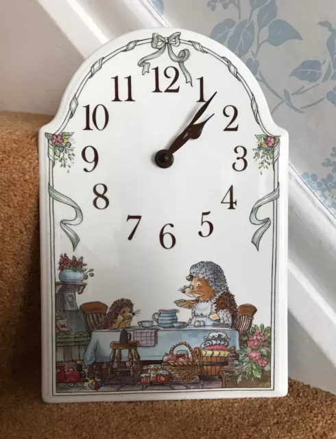 Foxwood tales ceramic wall clock by Villeroy and Boch collectable