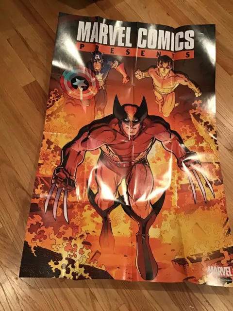 Marvel Comics Presents WOLVERINE 24” X 36” PROMO POSTER NEVER DISPLAYED 2019