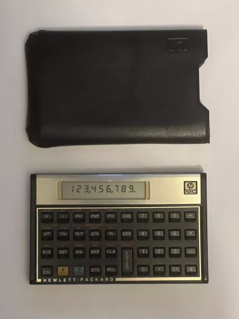 Vintage Hewlett Packard HP 12C Financial Calculator w/ Soft Case - Works