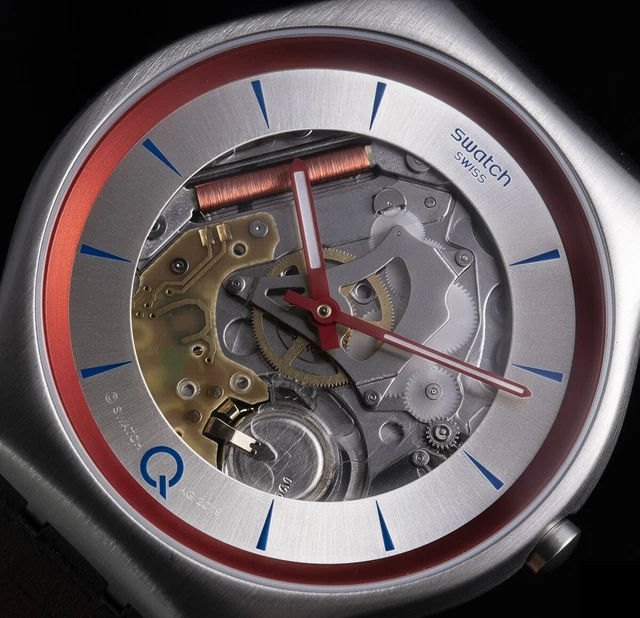 SWATCH Q NO Time To Die Ss07Z100 (Red). James Bond 007. Only 7.007