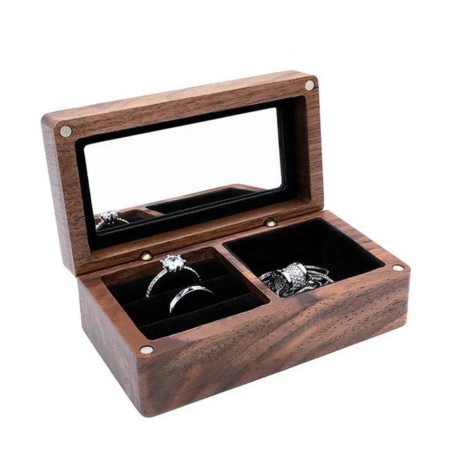 Necklace Box Dustproof Convenient Compartment Design Ring Case Lightweight
