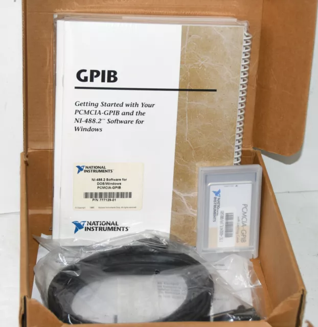 National Instruments NI PCMCIA-GPIB Controller Analyzer Card w/Cable