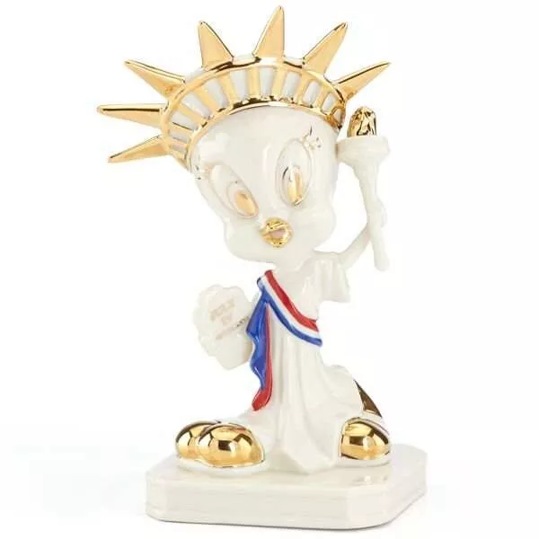 Lenox  Looney Tunes Tweety Statue Of Lady Liberty Figurine