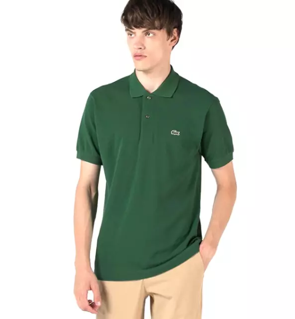New Men's Lacoste Mesh Short Sleeve Poloshirt Classic Fit Button-Down Tops Tees