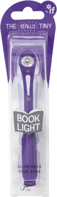 The Really Tiny Book Light In Purple - Personal Reading Light