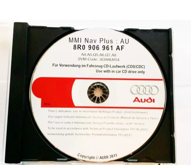 Para Audi Mmi High 3G Sistema Original Software Actualizar CD 8R0906961AF