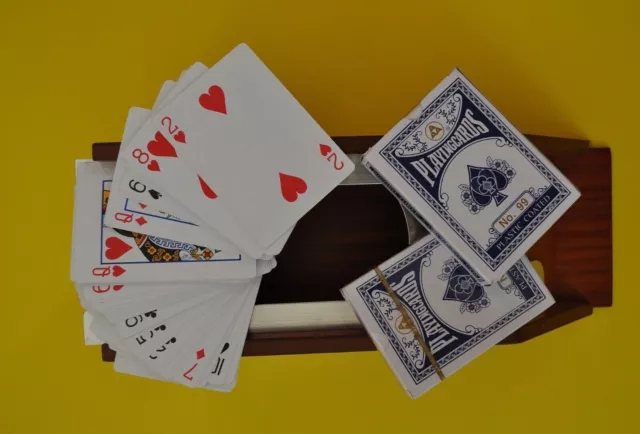 SABOT DISTRIBUTEUR DE cartes banquier bois Jeu Casino Card