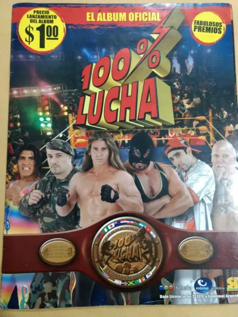 Sticker Album 100% Lucha Wrestling 100% Complete