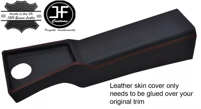 Orange  Stitch Center Console Leather Cover Fits Lotus Elan S1 S2 S3 S4 & Sprint