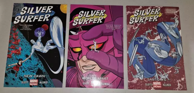 Silver Surfer TPB vol. #1 2 3 (Lot of 3) Marvel Now, Slott / Allred