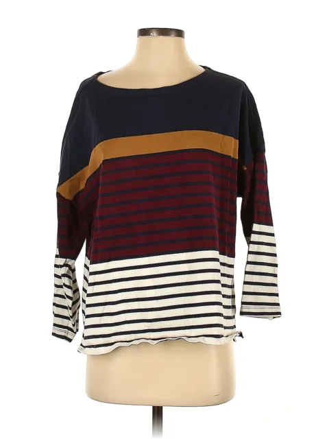 Petit Bateau Women Blue Long Sleeve T-Shirt 3