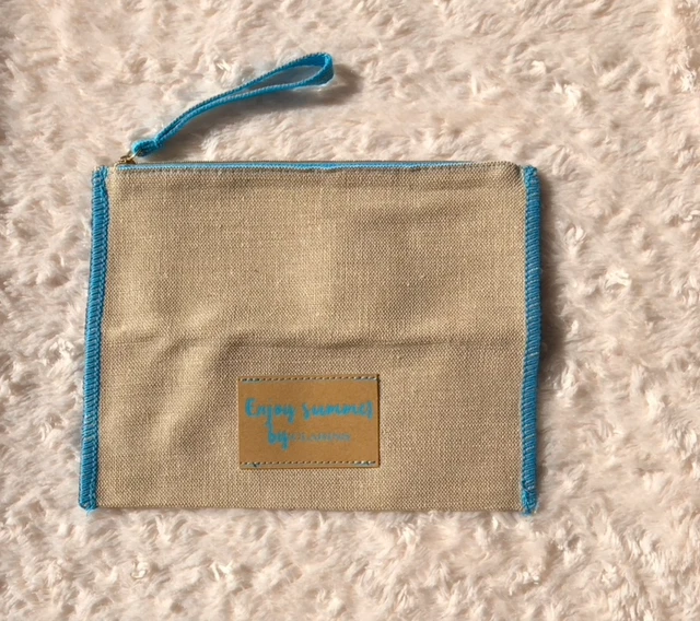 Sac Fourre-tout En Toile Clarins 'Enjoy Summer' - 50x35 Cm - Jaune - Neuf Avec étiquettes