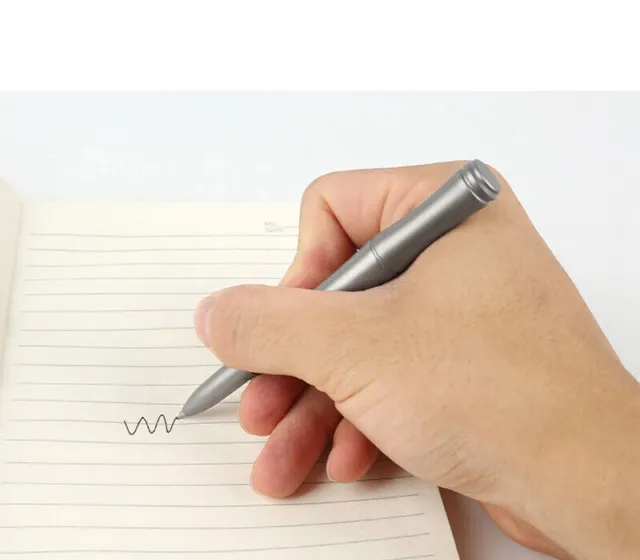 Bamboo Shape Titanium Alloy Pocket Write Pen Tactical Pen with Whistle EDC