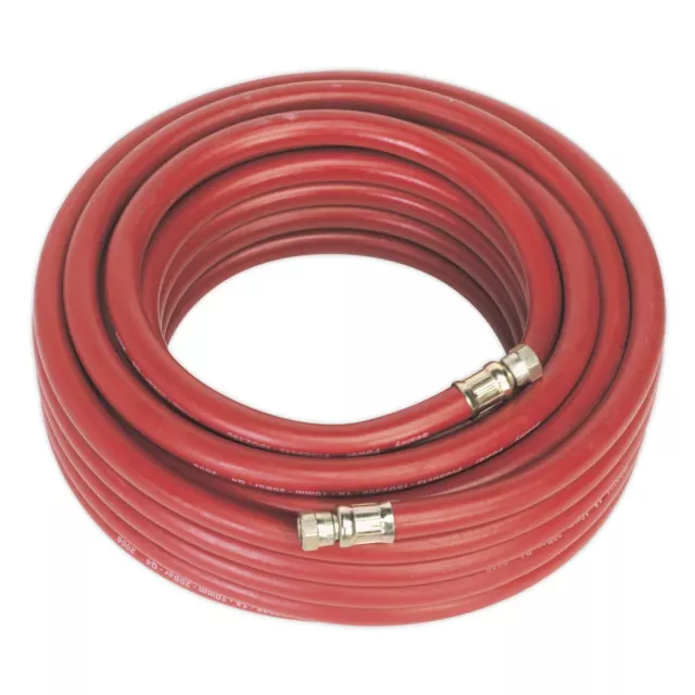 Sealey Tuyau Ligne Air 15m X 10mm Avec 0.6cmBSP Unions